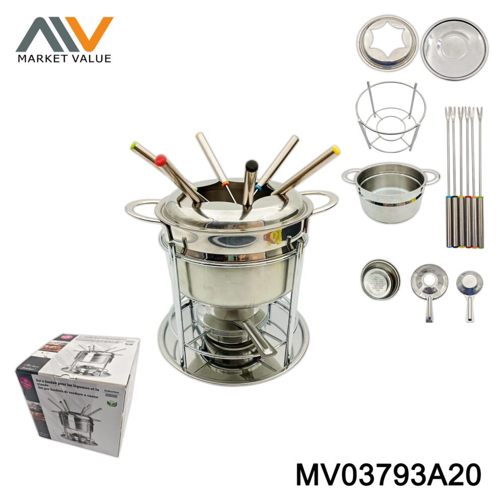 Sets Of 11Pcs Fondue Set In Color Box
