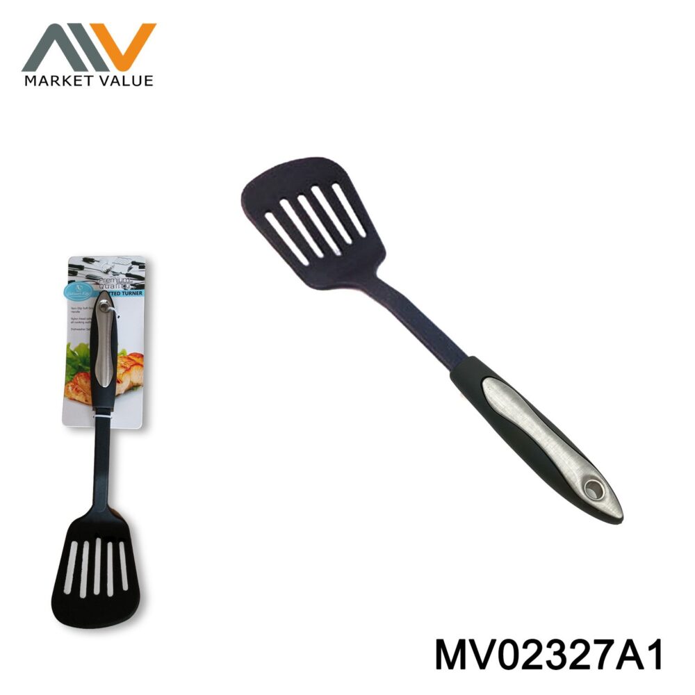 Nylon Slotted Turner With Rubber And Plastic Handle