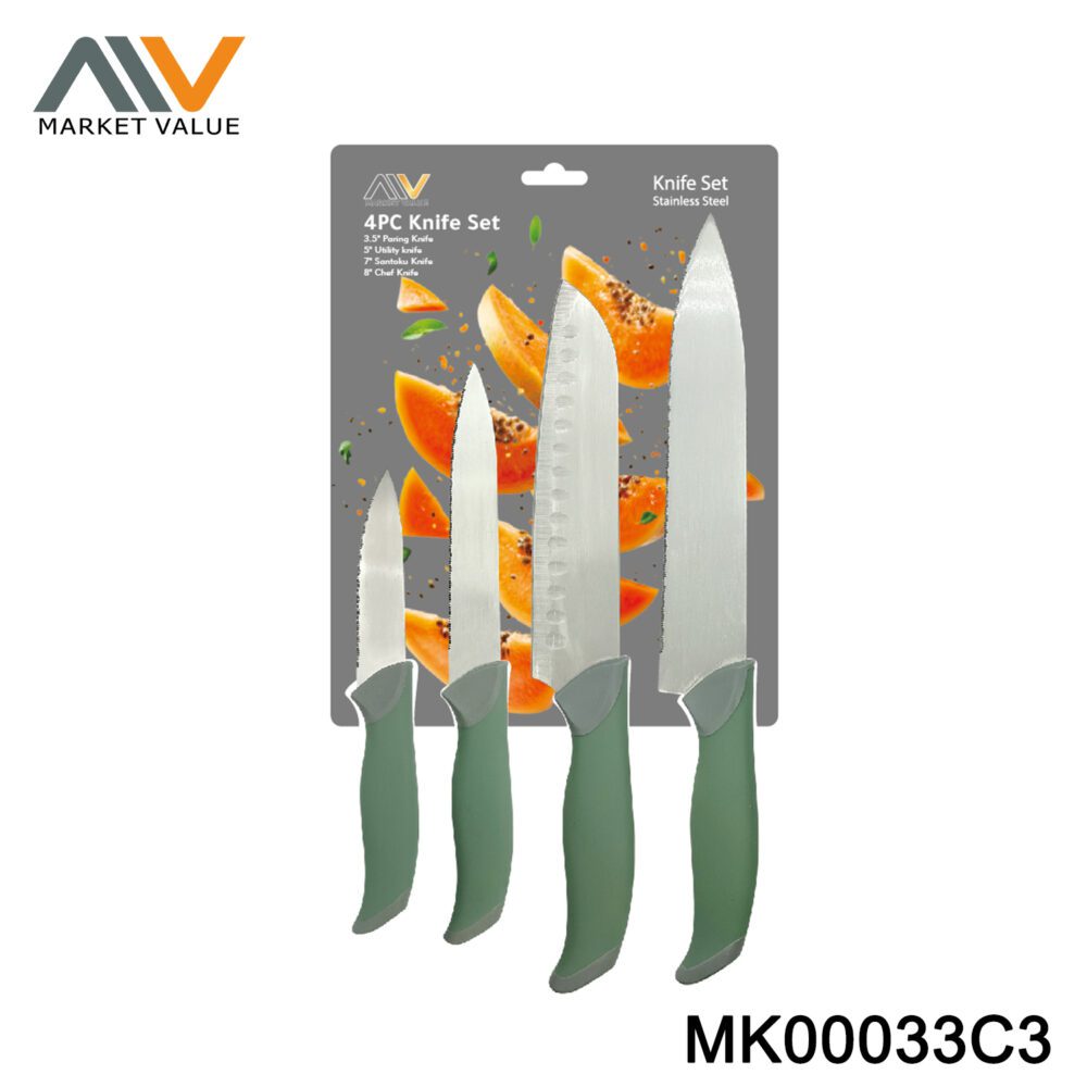 4Pk Knife Set Db
