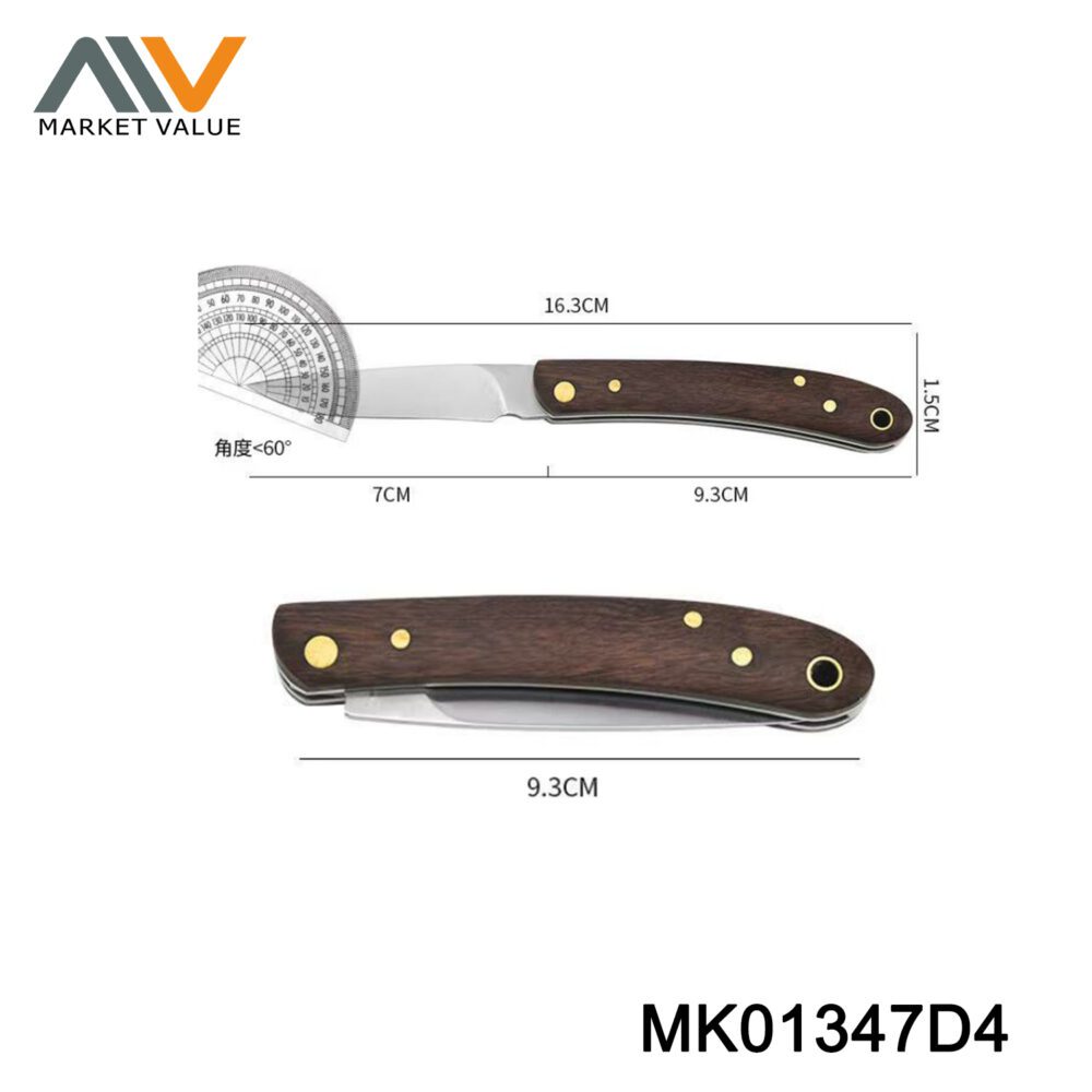 Folding Pocket Knife With Rosewood Handle