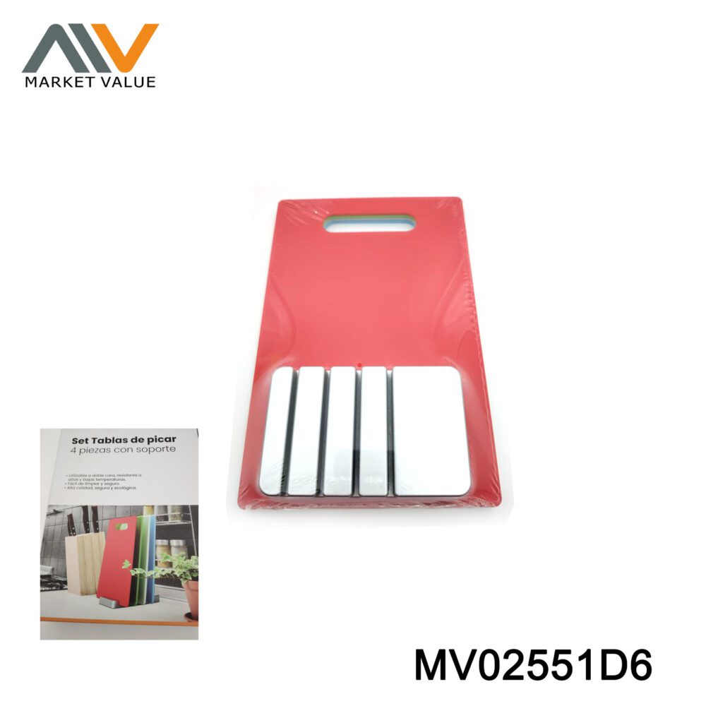 Set Of 5Pcs Cutting Board With Stand In Box
