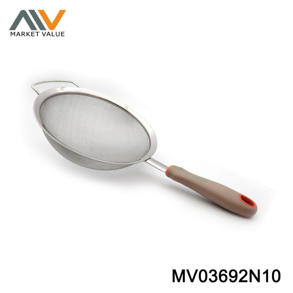 20Cm Ss Strainer With Plastic Handle Tc