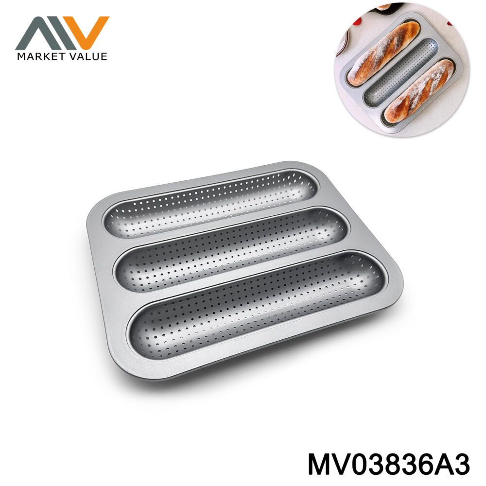 3 Slots Baguette Pan