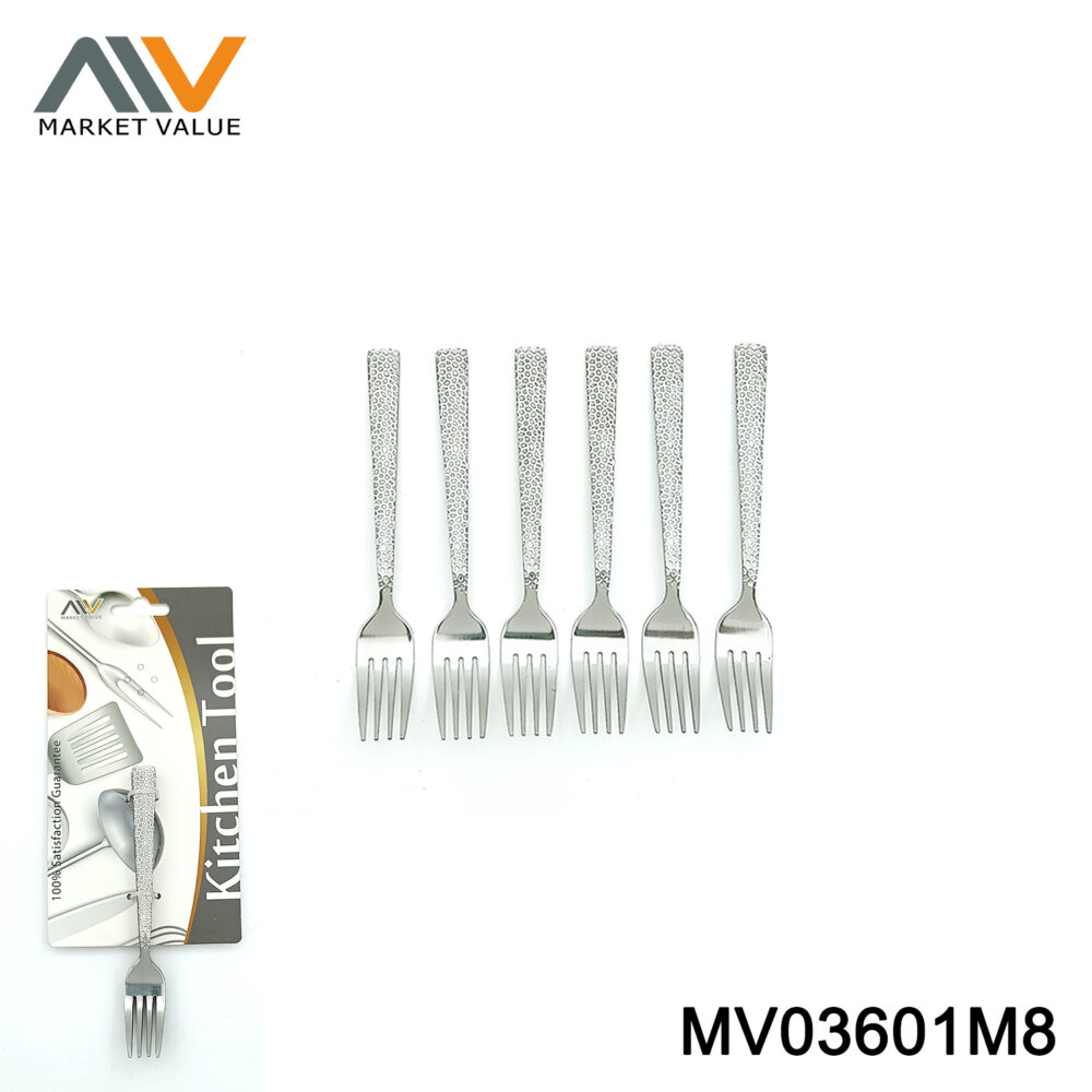 6PCS Stainless Steel  Cake Fork Set