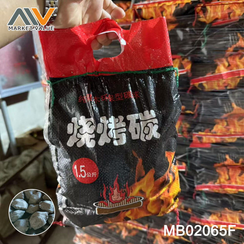 1.5KG BBQ CHARCOAL IN COLOUR FILOR BAG