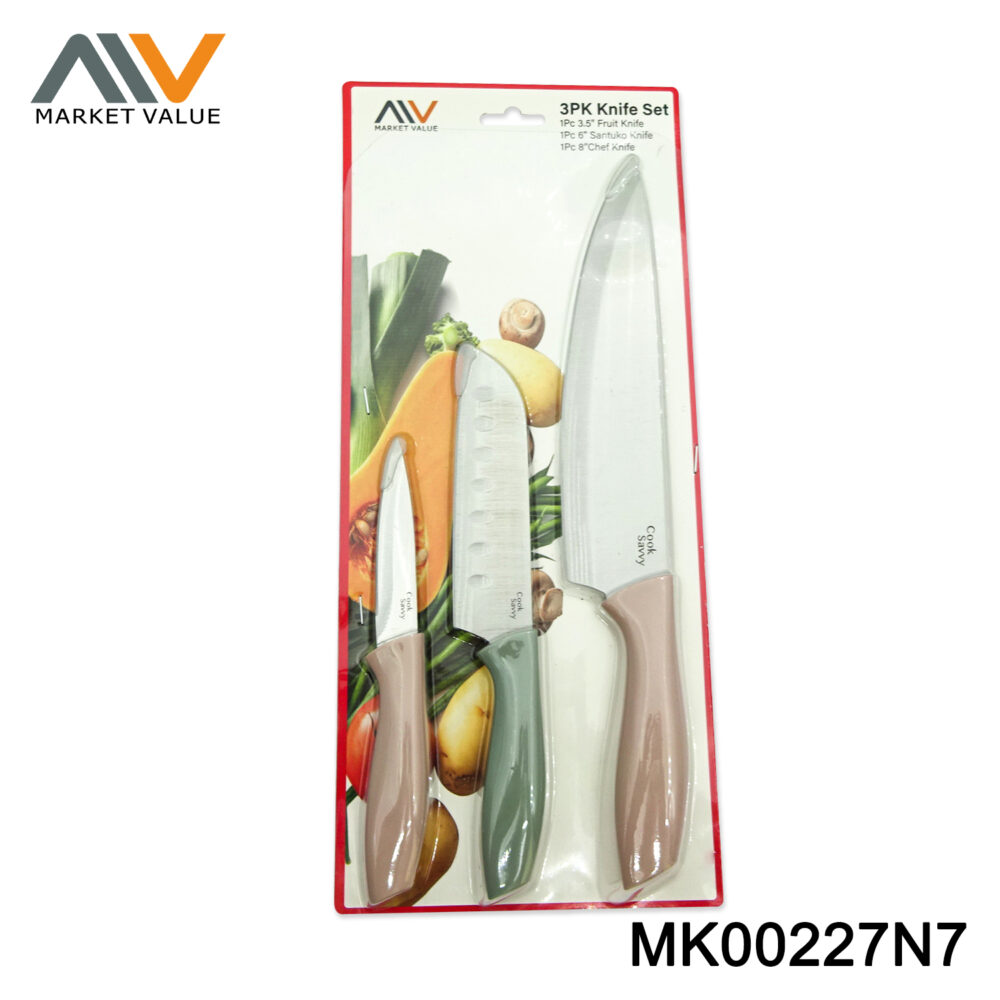 3 PK SS Knife Set BC