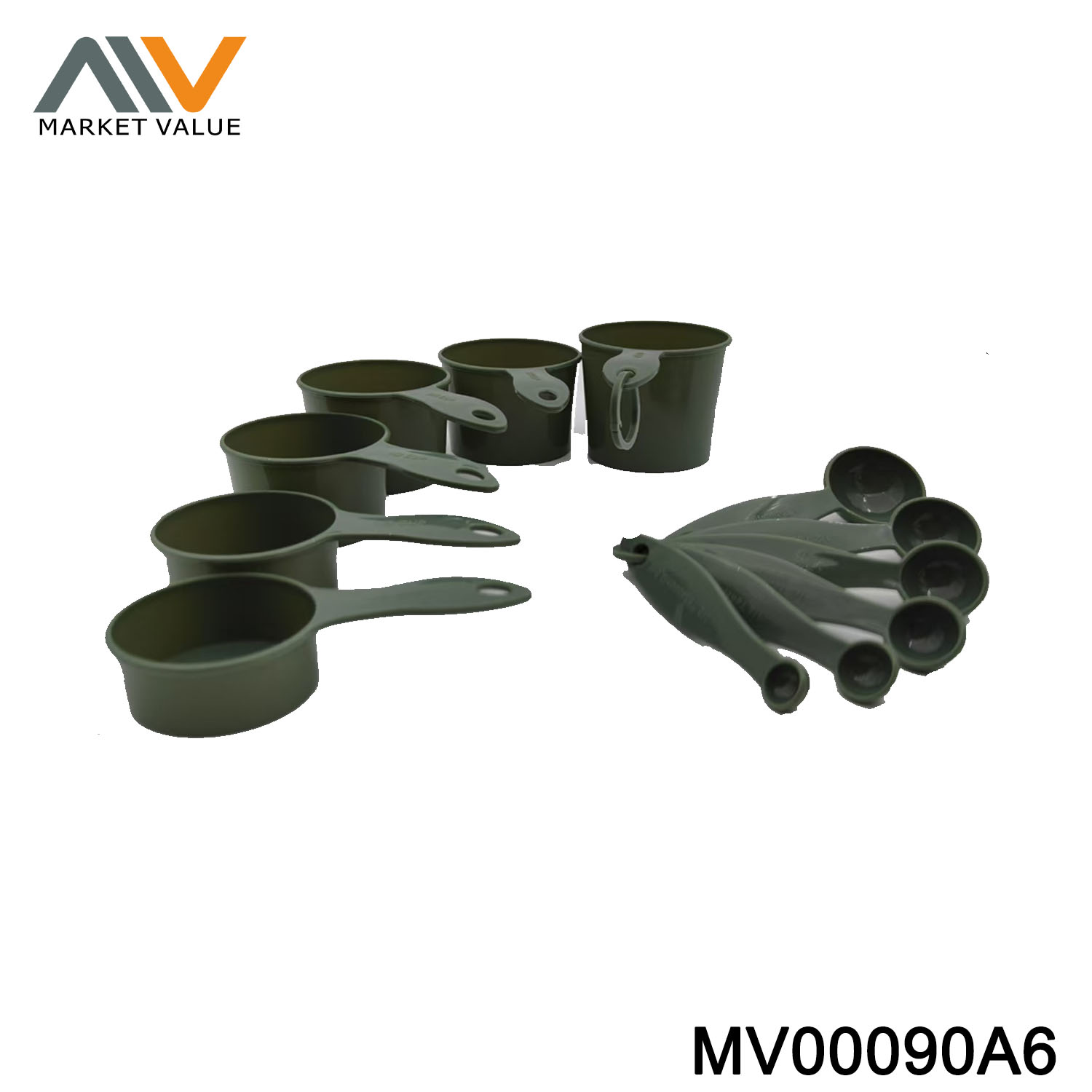 12PC Plastic Measuring Cup And Measuring Spoon