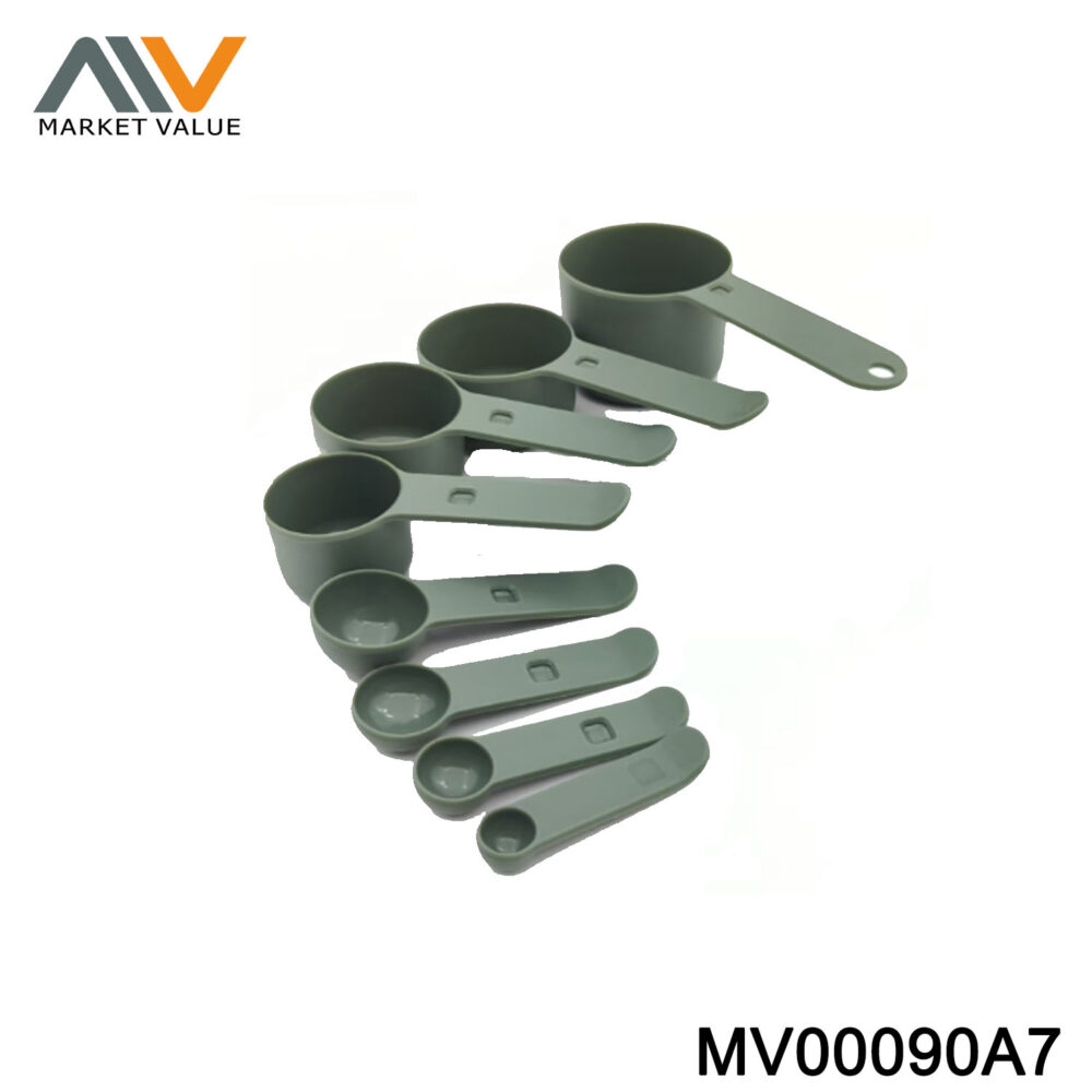 8PC Plastic Measuring Cup And Measuring Spoon