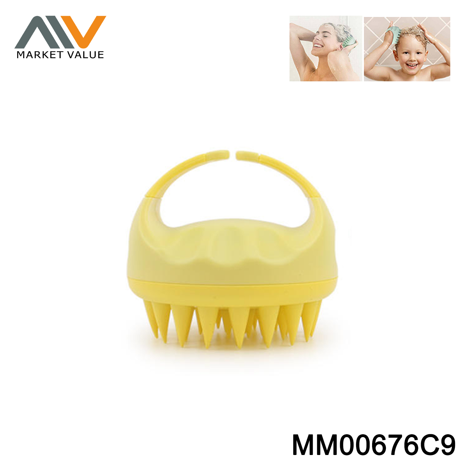 MM00676C9 Silicone Massage Head Brush TC