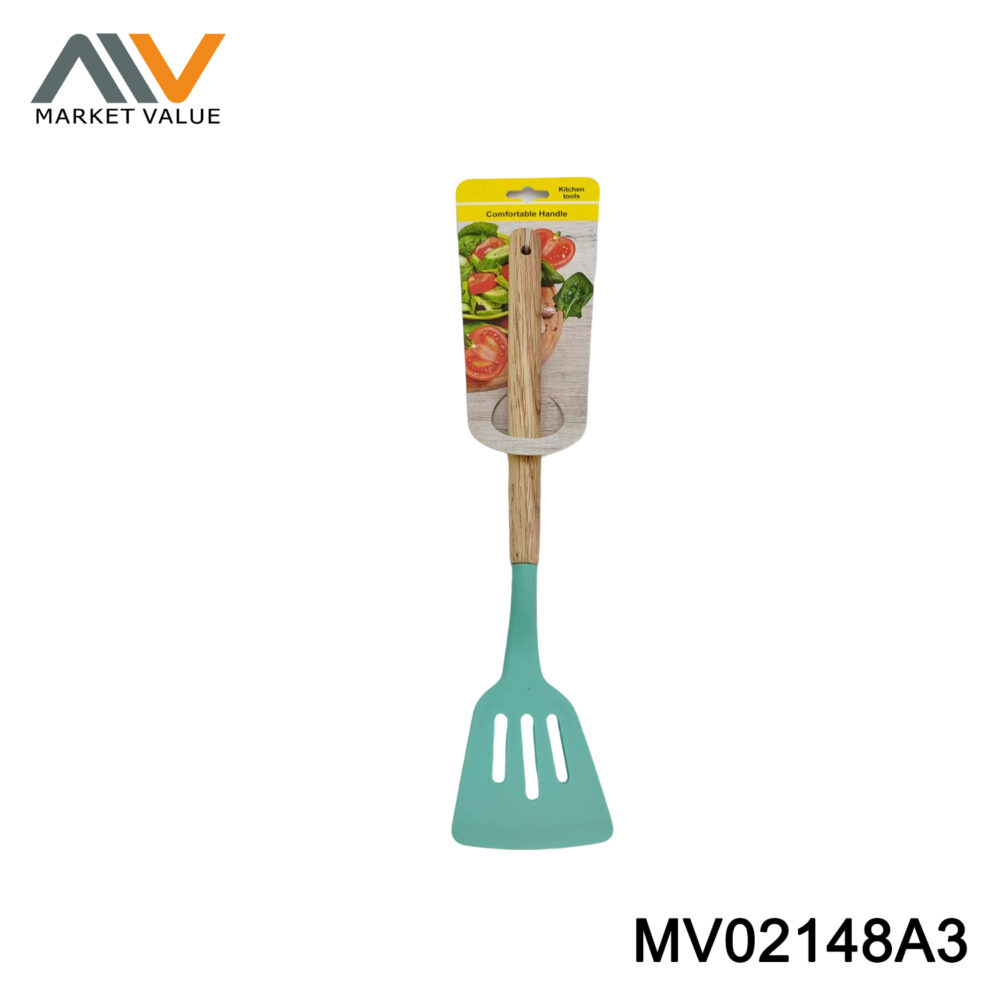 SILICONE SLOTTED TRUNER WOODEN HANDLE TC