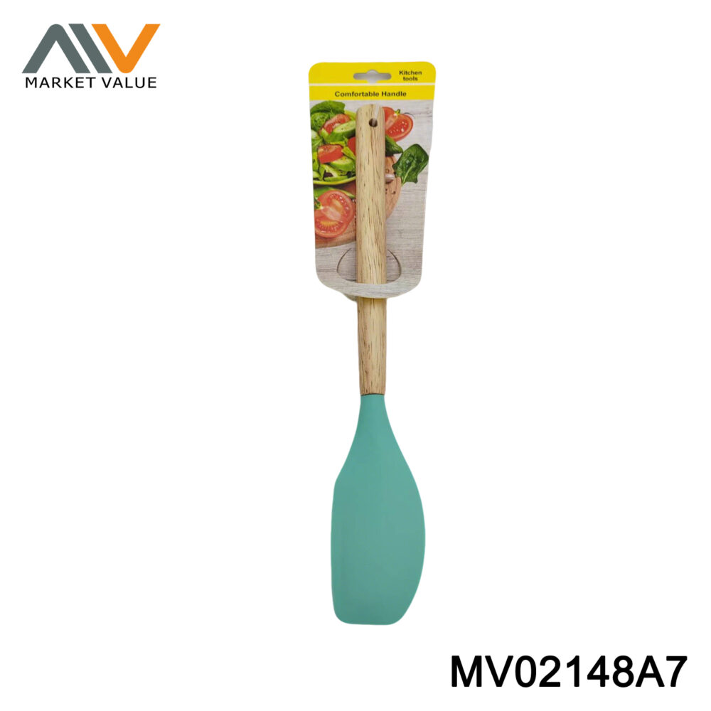SILICONE SPATULA WOODEN HANDLE TC