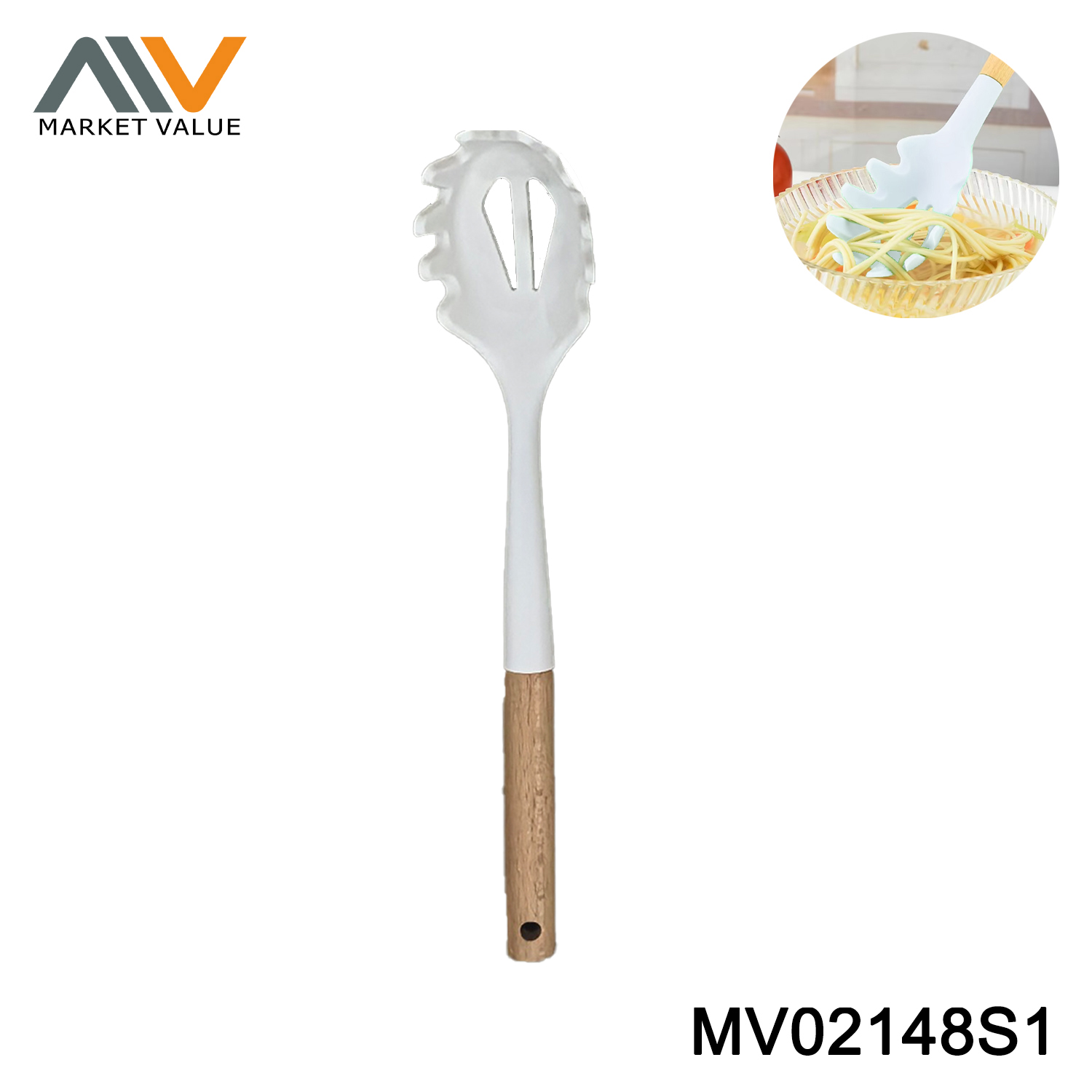 Silicone SPAGHETTI Beech Handle TC