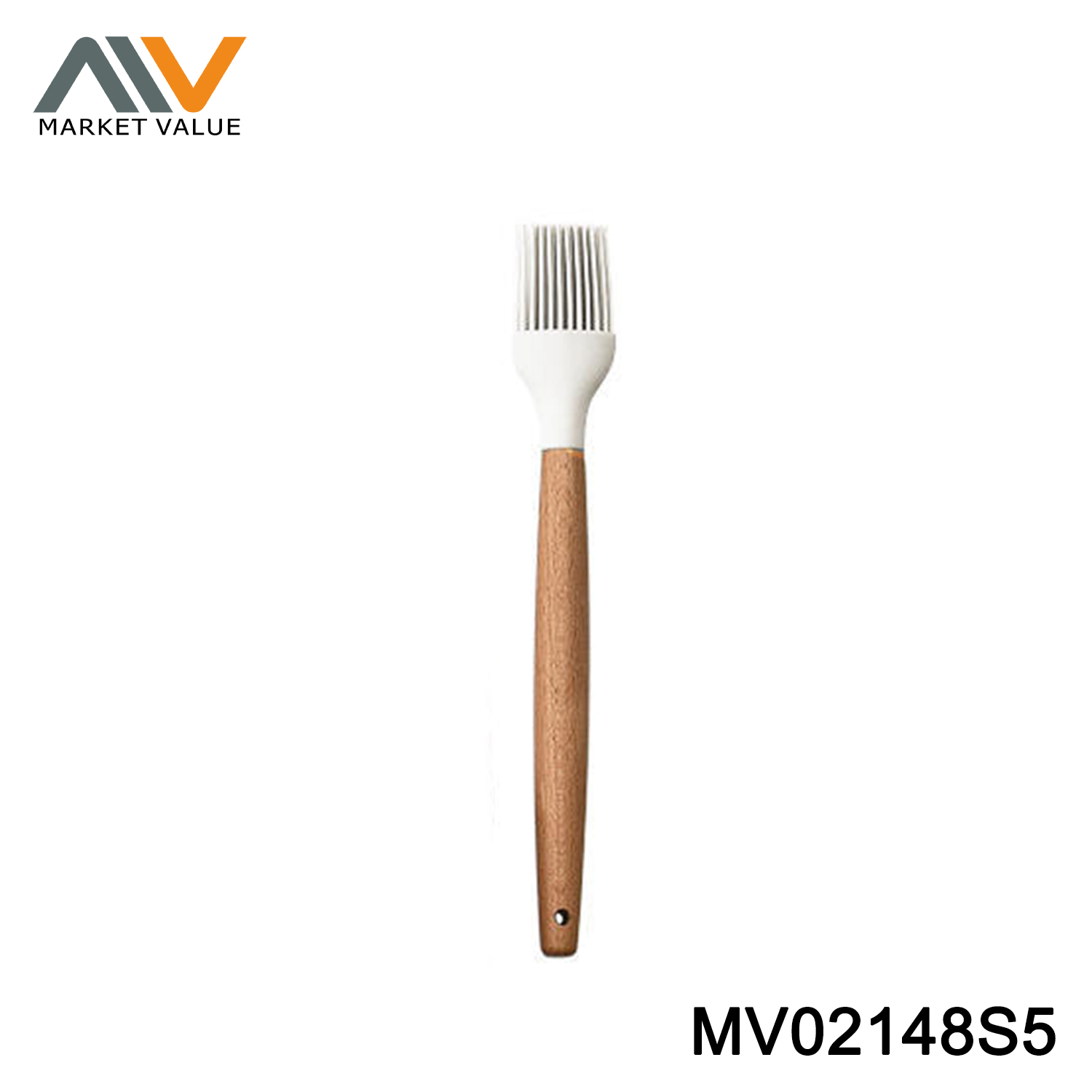 Beech Wooden HANDLE SILICONE HEAD BRUSH TC