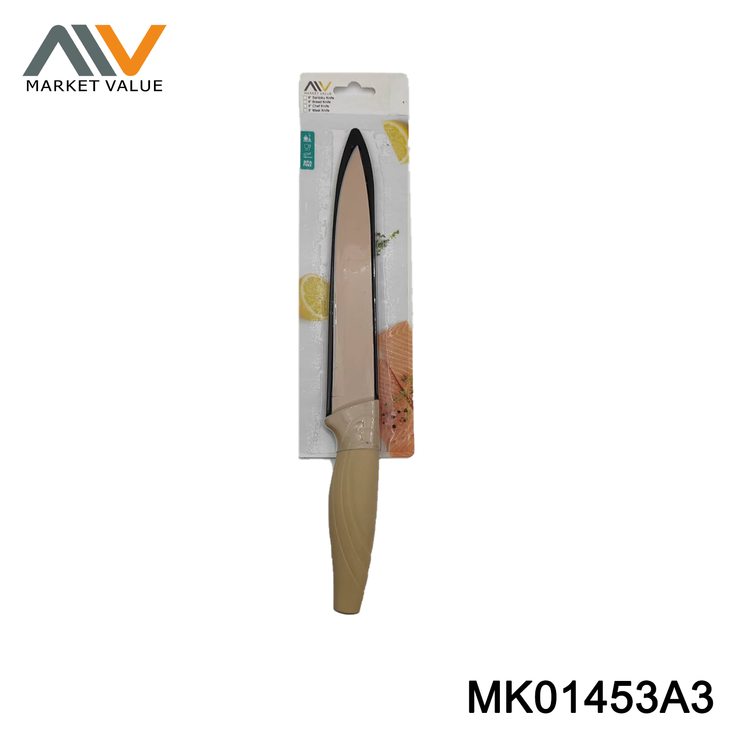 8 inch Carving knife with PP handle,B/C