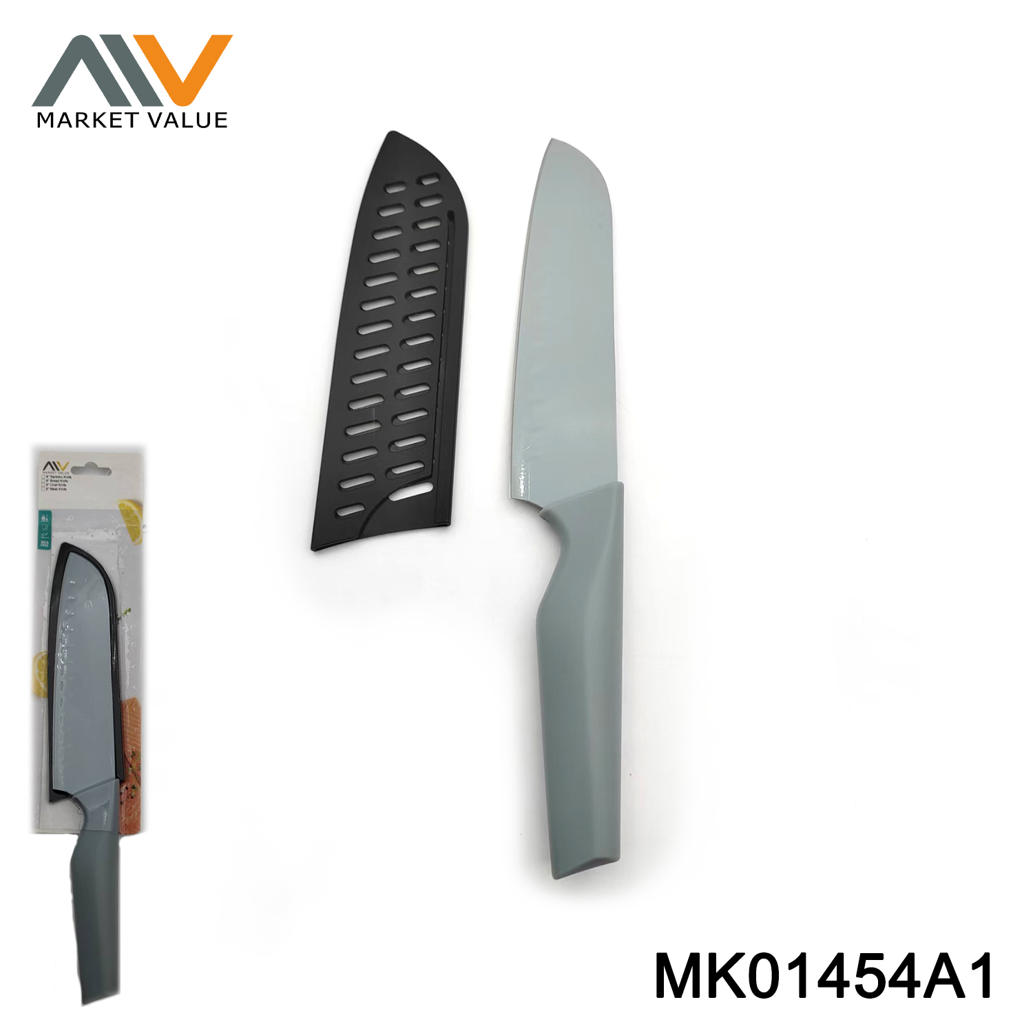 7" SS Santuko CHEF KNIFE COATed BLADE