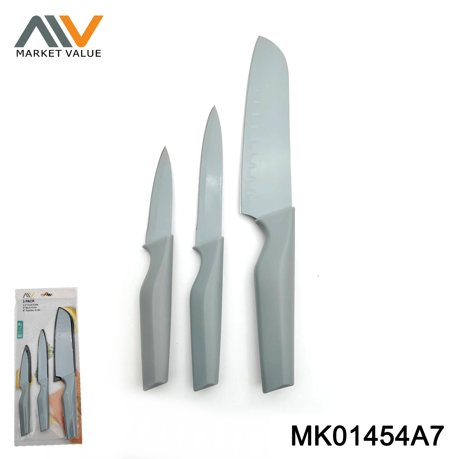 3 Piece Kitchen Knife Set