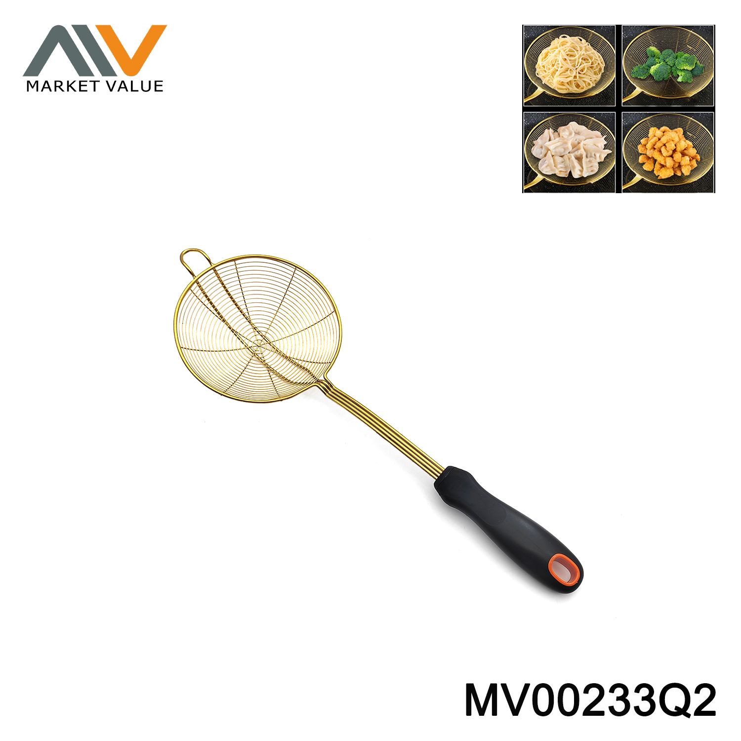 14CM S/S STRAINER IN PLASTIC HANDLE