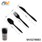 60 PCS PP plastic knife