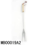 Bbq Fork With Wooden Handle & Leather Strip