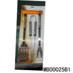 3Pcs S/S Bbq Tools Tie Card