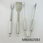 3Pcs S/S Bbq Tools In Colour Box