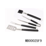 4Pcs S/S Bbq Tools Plastic Handle