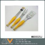 3Pcs Bbq Tools With Resin Handle(Chicken)