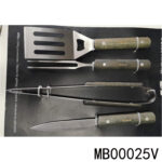 Sets Of 4Pcs Bbq Tools With Wooden Handle