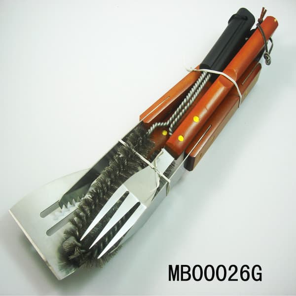 MB00026G 5Pcs Wooden Bbq Sets