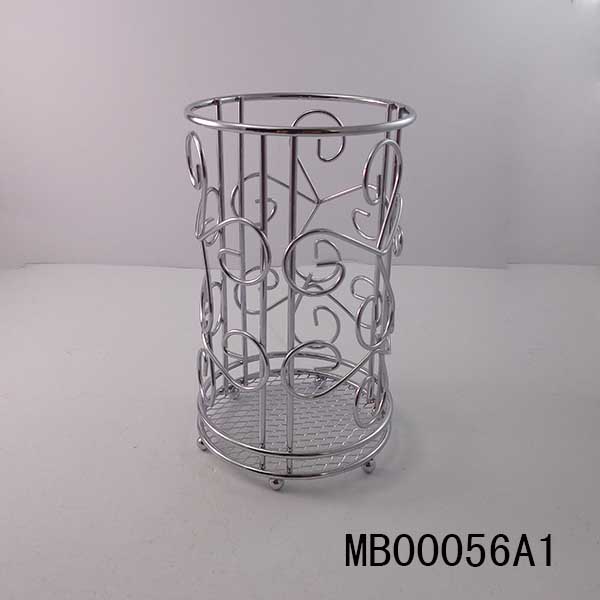 MB00056A1 Flower Chrome Cutlery Holder