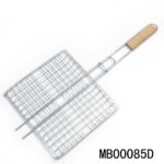 Wooden Handle Chrome Bbq Net