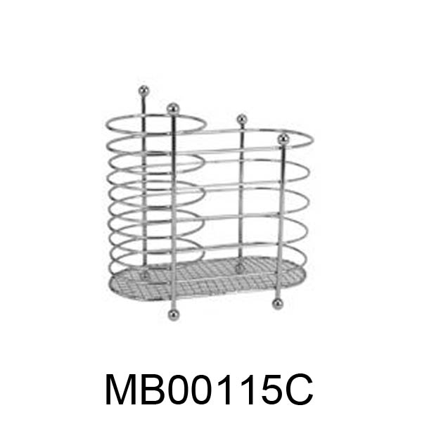 MB00115C Chromed Wire Cutlery Holder