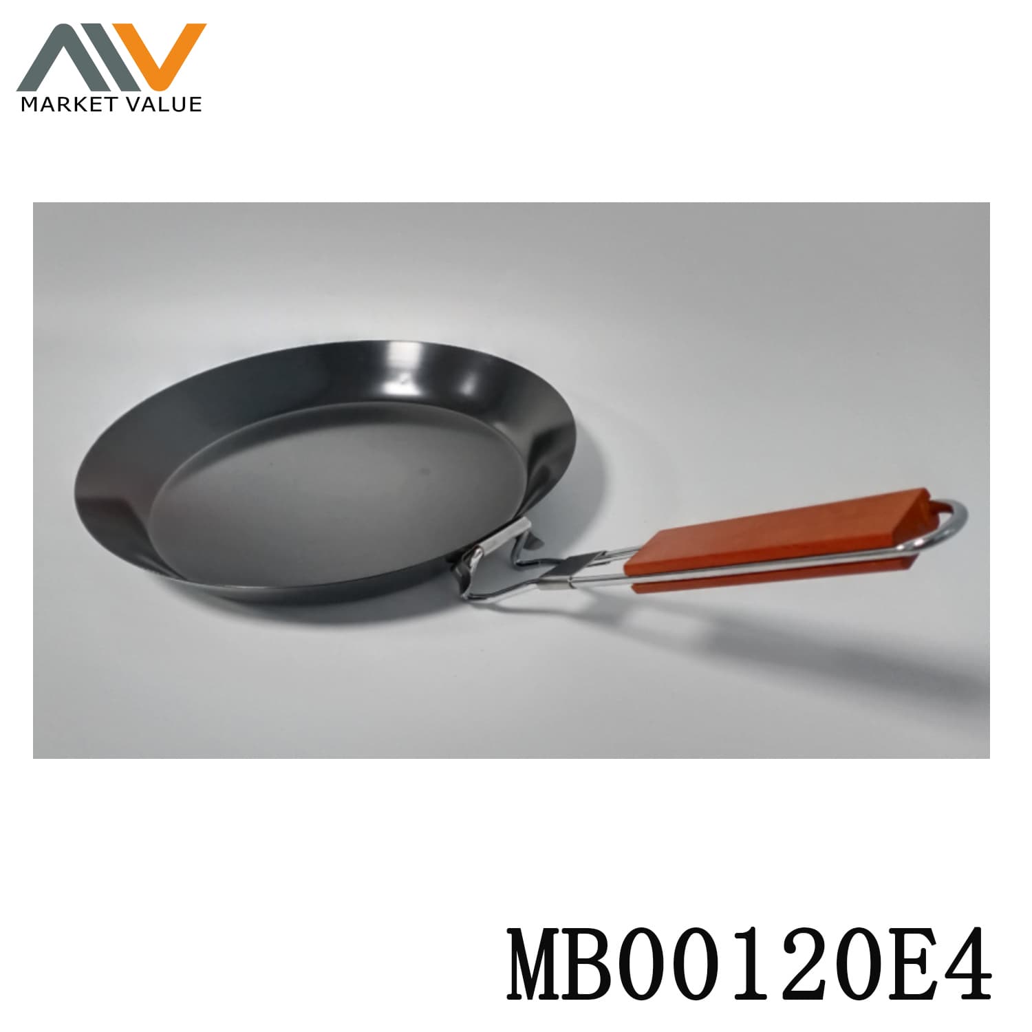 MB00120E4 Bbq Fish Bowl Fold Handle With Wooden Handle