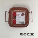 20X20Cm Coppery Non-Stick Barbecue Grill Basket