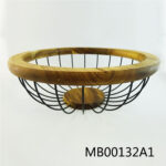 Round Fruit Basket Wtih Wooden Botton
