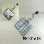 Non-Stick Bbq Net With Wood Handle