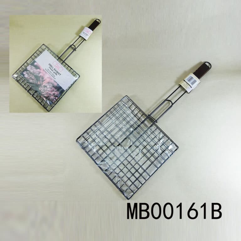 Non-Stick Bbq Net With Wood Handle