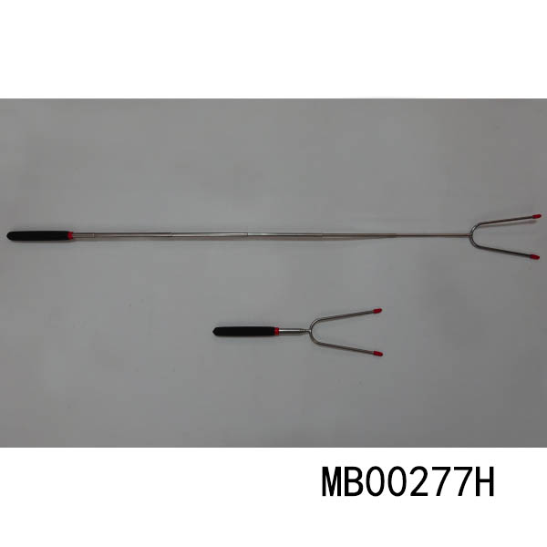 MB00277H Extendable Bbq Fork Soft Grip In Display Box