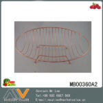 Gold Plating Boat Shape Fruit Basket
