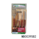5Pcs  Bbq Tools Wood Handle，D/B