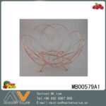 Lotus Shape Fruit Basket With Gold Plating