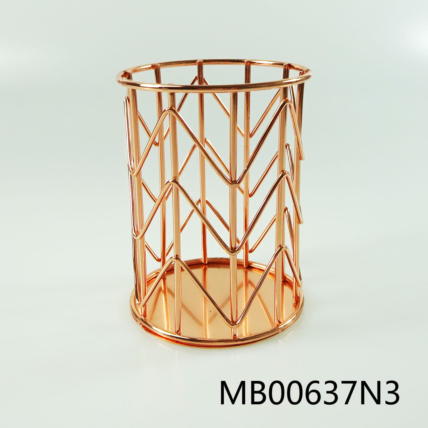 MB00637N3 Electroplate Pen Container