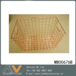 Gilded Iron Wire Basket