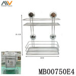 Two-Tier Chromium Shower Basket