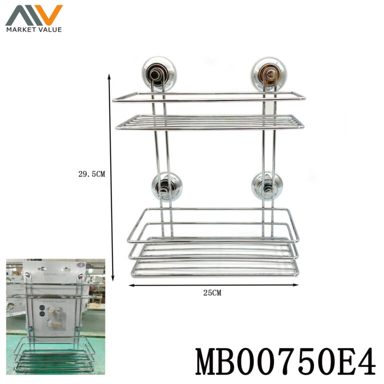 Two-Tier Chromium Shower Basket
