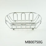 Chrome Sink Sponge Holder With Card
