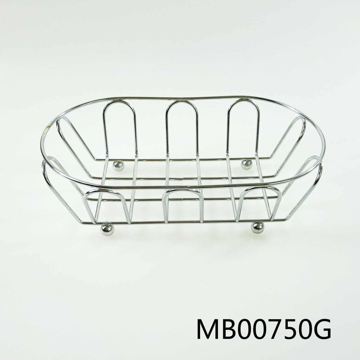 MB00750G Chrome Sink Sponge Holder With Card
