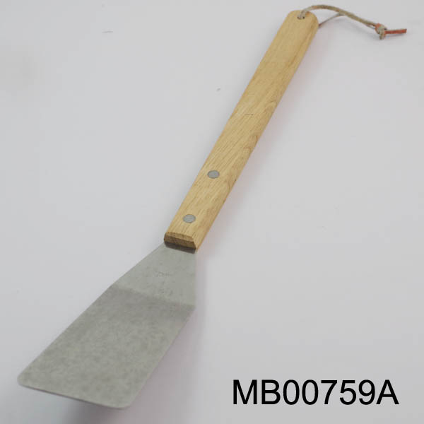 MB00759A Bbq Turner With Wooden Handle