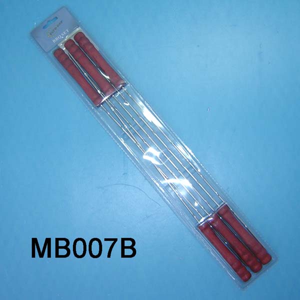 MB007B 6Pcs Bbq Skewer D/B L:40Cm