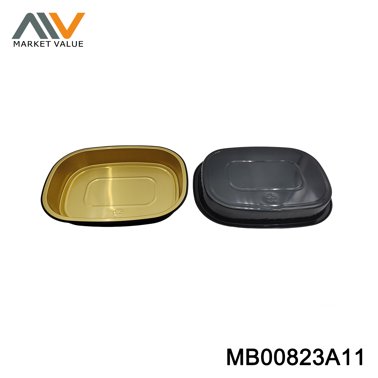 MB00823A11 6PK Aluminum BBQ Pan Square in Polbag